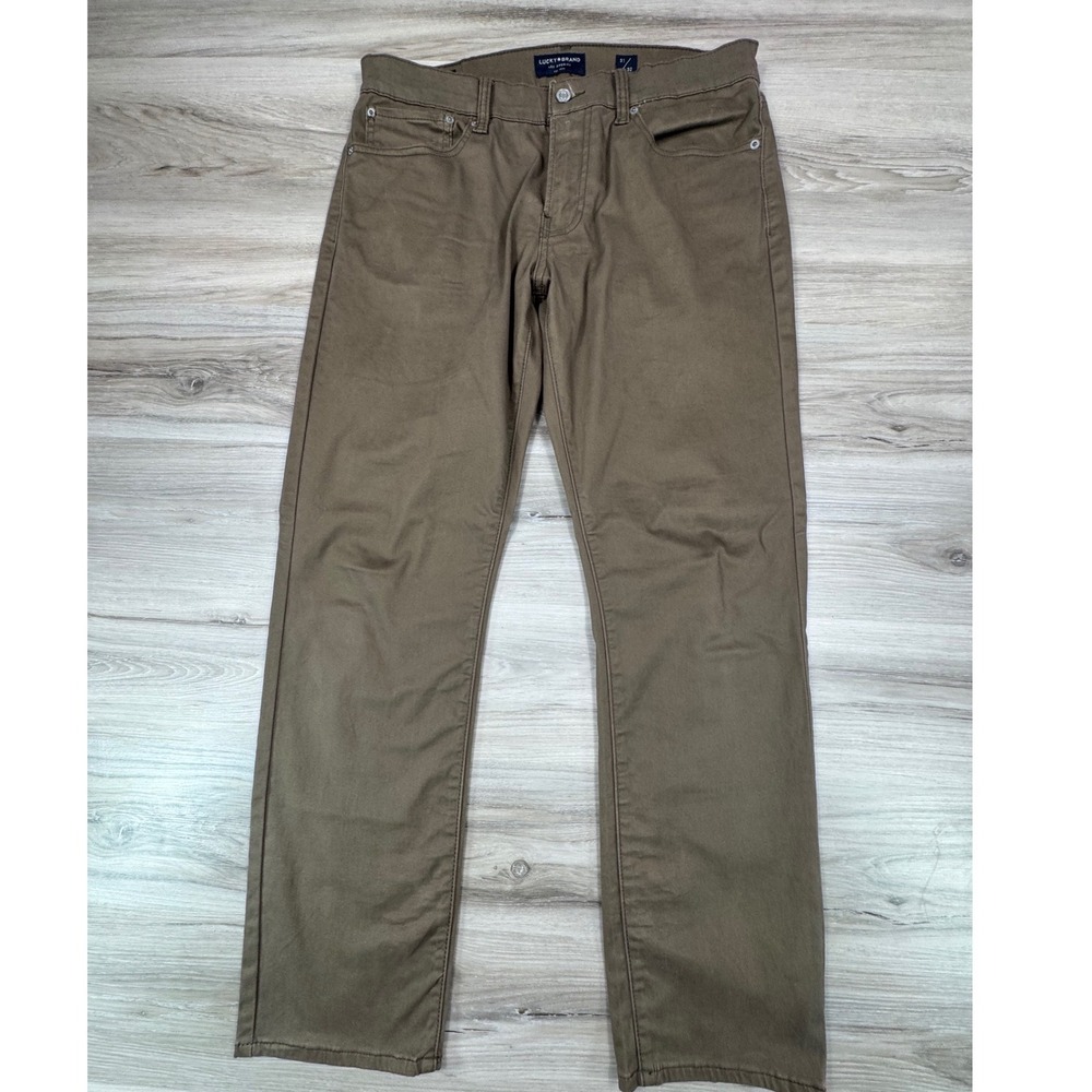 Lucky Brand 121 Heritage Slim Brown Jeans Mens 31x30 Casual Cotton Pants